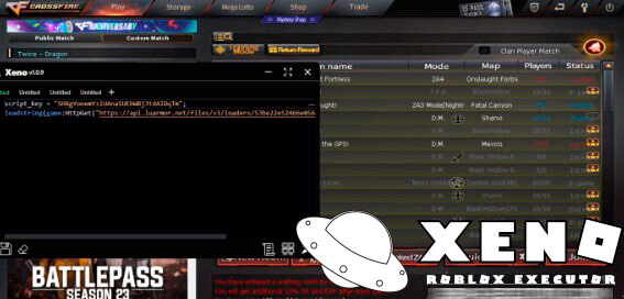 Xeno window over a game
